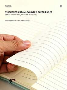 1本 A5 有線筆記本 硬殼附書籤緞帶 - 軟封面商務日記本，學校用品，文具，開學必備，學習筆記本，書寫，大學有線筆記本，用於記錄，日誌筆記本 5.7"*8.4" 學校用品 - A - 查看 4