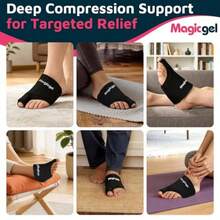 Foot Ice Pack Wrap And Toe Wrap For Gout Relief, Bunion, Plantar Fasciitis, Turf Toe, Broken Toe, Swelling, Foot And Toe Pain Relief, Hot And Cold Gel Therapy, Reusable Compression Support - As Pic - View 5
