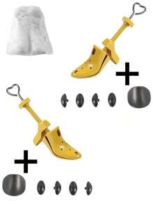 Adjustable Shoe Trees, Anti-Wrinkle Shoe Trees, Durable Shoe Shaping, Anti-Wrinkle, Moisture-Absorbing, Odor-Absorbing, Suitable For Wide Feet, Unisex, Neutral Shoe Shape, Transform A Pair Of Shoes Into A Perfect Fit, Relieve Foot Pads And Calluses, Durable Shoe Shaping, No Power Required, Suitable For Dress Shoes, Boots And Synthetic Leather Shoes - Multicolor - View 12