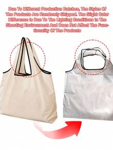 Sac cabas blanc à la mode avec initiale artistique A-Z noire, design avec bordure noire, matériau en taffetas enduit de polyester, sac de courses pliable et portable, sac cabas grande capacité pour femmes avec design facile à plier, convient pour un usage quotidien, les voyages, les vacances, l'école, la rentrée scolaire, le travail et les courses, chariot multifonctionnel, poignée robuste, cadeau pour la fête des enseignants, saison de la rentrée scolaire, fête de l'indépendance, voyage de vacances - Multicolore - Voir 12