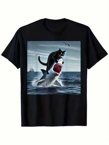 Men T-Shirts - Black - View 7
