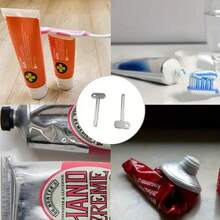 1pc Metal Manual Toothpaste Squeezer - Compression Style Household Toothpaste Squeezer, Space-Saving Kitchen Supplies, Toothpaste Compressor Suitable For Home Use, Daily Life Essential, Applicable To Cosmetics, Creams And Ointments, Toothpaste And Cat Food, Also Can Be Used For Art Studio Paint Squeezing, Reduce Waste, No Electricity Needed, Toothpaste Squeezer, Cat Food Squeezer, Animal-Shaped Plastic Toothpaste Squeezer Suitable For Children, Great Choice For Children's Day Gift (Random Color And Style) - A - View 6