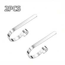 2/1pc Christmas Stocking Hooks, Fireplace Hooks, Non-Slip Christmas Tree Decoration Hooks, Portable Multi-Purpose Metal Hooks, Suitable For Birthday Party, Wedding, Christmas Decoration, Fireplace Stocking Hooks - Multicolor - View 10