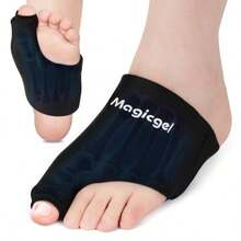 Foot Ice Pack Wrap And Toe Wrap For Gout Relief, Bunion, Plantar Fasciitis, Turf Toe, Broken Toe, Swelling, Foot And Toe Pain Relief, Hot And Cold Gel Therapy, Reusable Compression Support - As Pic - View 1