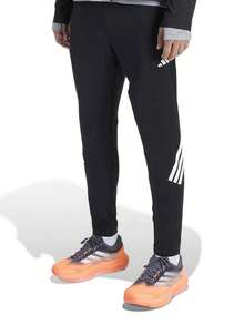 Adidas 男子百搭健身舒適運動跑步訓練休閒長褲 - 黑色 - 查看 10