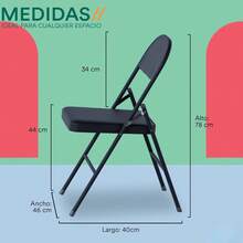 Folding Chairs - Black - View 3