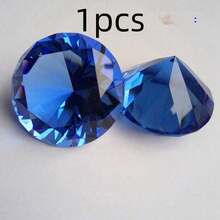 Colorful Transparent Crystal Diamond Decor Glass Large Gemstone, Extra Large Artificial Crystal Diamond, Black Red Blue Green Purple Multicolor Options, Counter Display Window Decoration, DIY Handmade Accessories Gift, High Refraction Transparent Glass Diamond, Wedding Window Display Photography Prop - Multicolor - View 20