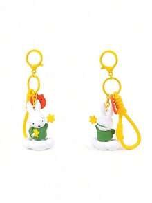 MIFFY 月光派對鑰匙圈－官方授權珠寶飾品，夢幻星空設計，精緻夜間美學，適合掛在包包或鑰匙上，適合作為禮物、節日與派對配件 - 藍色 - 查看 7