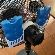 1 Set Dudukan Kompres Es untuk Kipas, Braket Kompres Es yang Dipasang pada Kipas, Aksesori Pendingin Udara Musim Panas untuk Kipas Angin Berdiri di Rumah (Kompres Es Tidak Termasuk) - A - View 3