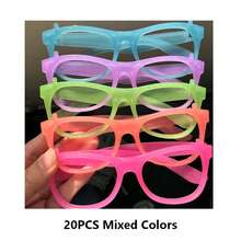 VINCAN 5pcs Colorful Neon Glow Party Glasses - Color Changing Luminous Glasses, Suitable For Bars, KTVs, Parties And Photo Booths - Plastic Material, No Power Required - No Feathers, Fun Accessories, Neon Party Decor - Multicolor - View 28