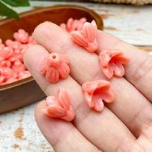 10 Pcs Hawaiian Pakalana Beads,15x12mm Pikake Beads,Resin Flower Pakalana Beads, Suitable For DIY Jewelry, Car Hangers, Bag Hangers And Garland Making - 10pcs-pakalana Beads - View 19