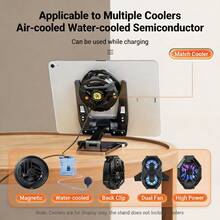 Foldable Phone Stand, Phone & Tablet Cooling Base, Desktop Phone Cooling Stand - Black - View 11