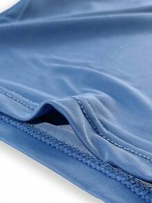 5pcs/Set Men's Silk Blend Boxer Briefs, Solid Color Underwear & Sleepwear Shorts - Multicolor - View 10