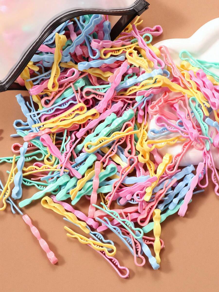 30pcs Colorful Small Hair Clips For Women, Side Bangs And Loose Hair Fixing Clips, Simple Sweet Versatile Hair Accessories (Random Color) - Multicolor - View 1