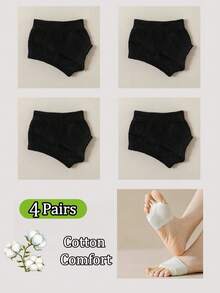 1/3/4 Pairs Bikini Cotton Split Toe Socks, Summer Thin Half-Palm Invisible Two-Toe Socks, Matching Flip-Flops - Multicolor - View 38