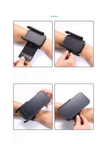 Two-In-One Multi-Functional Phone Holder - 360-Degree Rotation - Suitable For Wrist And Arm Use. A Handheld Anti-Drop Support For Outdoor Walking Broadcasts, Suitable For Outdoor Sports, Running, Cycling, Chauffeur Services And Navigation. - Multicolor - View 7