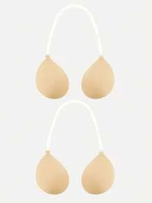 2/1pc Strapless Invisible Push-Up Bra With Detachable Halter Strap, Adhesive Bra, Suitable For Women's Backless Dresses, Washable - Multicolor - View 15