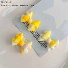 Acrylic Dual Color Gradient Layered Music Bow DIY Mobile Phone Chain Bracelet Hair Clip Hair Accessory Material Loose Bead Jewelry - Multicolor - View 10