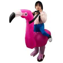 Halloween Christmas Party Flamingo Inflatable Costume, Unisex Inflatable Costume, Holiday Personalized Outfit Inflatable Costume, Blower Included, Battery Not Included - Flamingo - View 6
