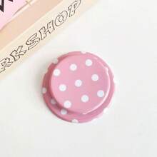 1PC Full Screen Polka Dot Minimalist Solid Color Candy Color Round Polka Dot Matte MagSafe Magnetic Air Cushion Phone Stand Foldable Telescopic Air Pad Adsorption Binge-Watching Finger Ring Support Holder Slouchy Person Gadget Super Beautiful Magnetic Phone Stand - Multicolor - View 14