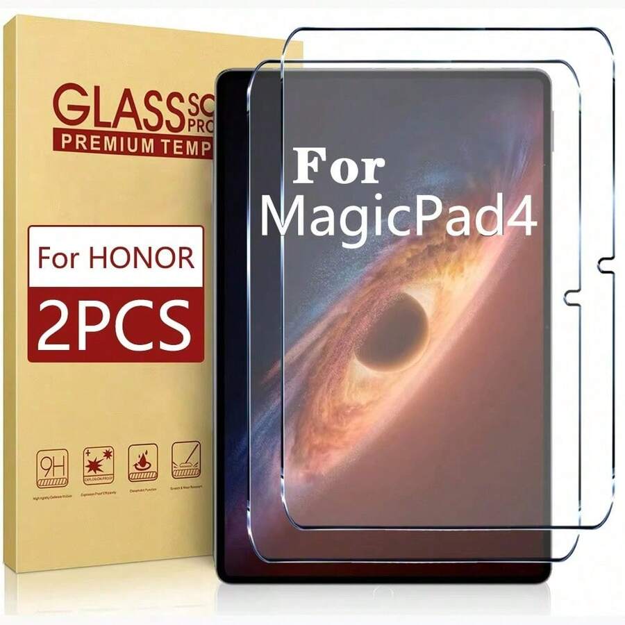 2 قطعة واقي شاشة زجاج مقسى 9H متوافق مع هواوي MatePad Mini و MatePad 11.5 و MatePad 12 X و MatePad 11.5S 2025، مضاد للخدش فائق الوضوح عالي الدقة سهل التركيب متوافق مع تصاميم أغطية حماية متعددة مضاد للخدش مضاد للسقوط - شفاف - مشاهدة 1