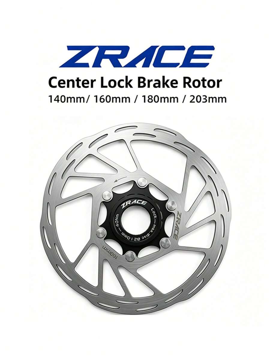 ZRACE Z1 Center Lock Floating Brake Rotor High Heat Dissipation 140mm 160mm 180mm 203mm For Mountain And Road Bikes - Silver - View 1