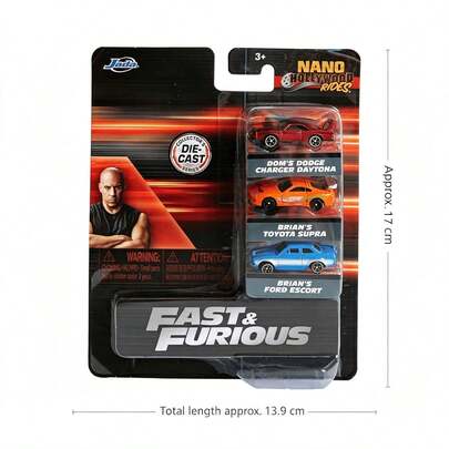 Simba Universal Miniaturas de coches de aleación fundida, colección de vehículos de carreras con coches estilo Toyota & Ford, regalo de adorno de escritorio genial para hombres