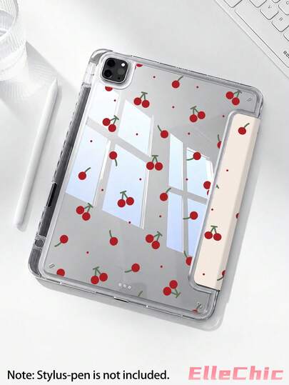 Red Cherries Protective Case Compatible With IPad Air 8(M4)2026(11-Inch), Air 4/5 10.9 Inch, 7/8/9th 10.2 Inch, Built-In Pencil Slot Compatible With Samsung Tab S6 10.4 Inch, Compatible With Kindle 11th Gen(2022/2024), Kindle Clara 2E, Clara Colour, Clara BW (6-Inch) And Libra Colour (7-Inch),Cute Girly And Stylish Design, Birthday And Holidays.