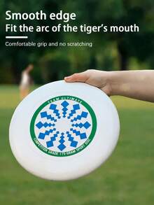 1pc Professional Outdoor Sports Graffiti Flying Disc, Competitive Spinning Disc For Adults - White - View 4