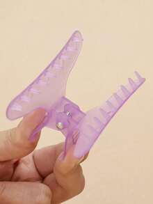 Purple Hair Butterfly Clips Perm Highlight Clips Hair Dyeing Sectioning Clips Home Hair Styling Clips - Multicolor - View 5