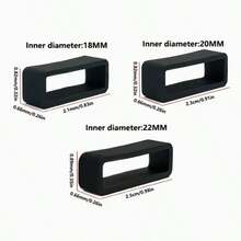 5pcs Watch Band Fixing Rings Buckle 18/20/22MM Rubber Ring Buckle Watch Smart Sports Silicone Accessories Replacement Watch Band Parts Suitable For Most Watches - Black (No Fixed Point) - View 10