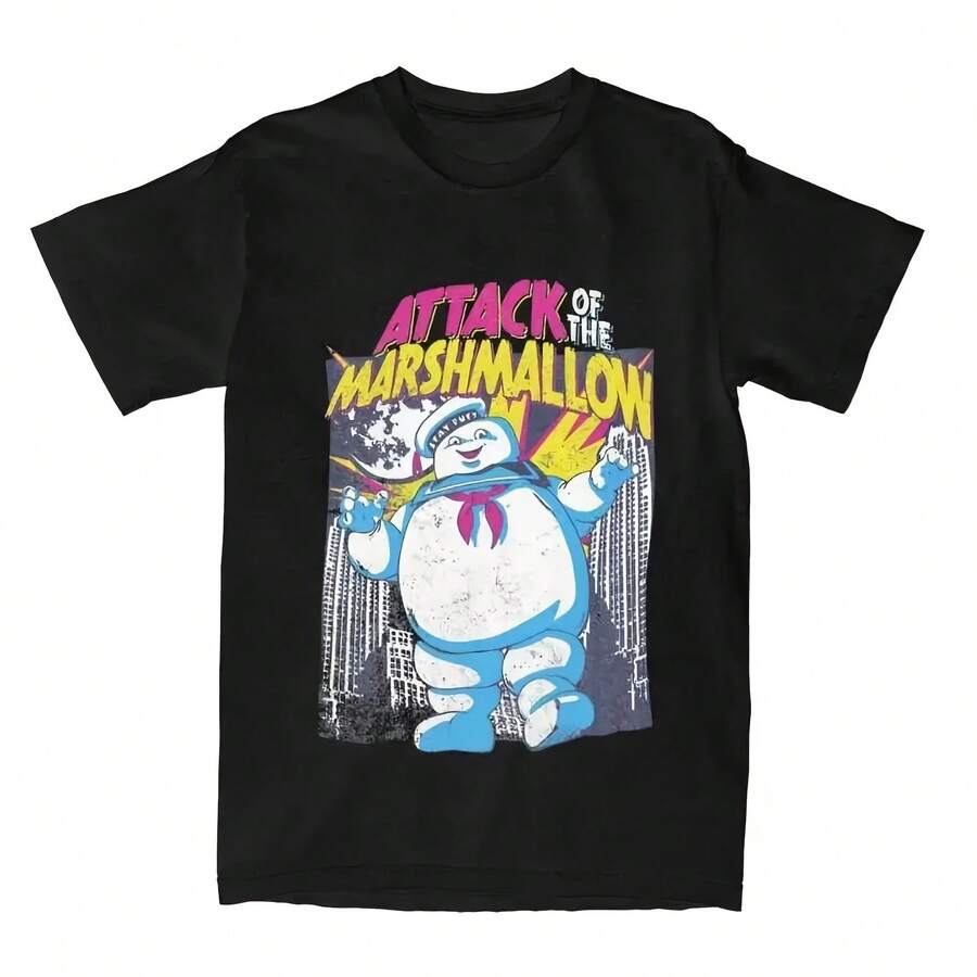 Attack Of The Marshmallow Ghostbuster Accessories T-Shirt For Fun 1 - 款式 - 查看 1
