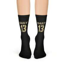 Kaos Kaki Sepak Bola Pria Kustom dengan Nama yang Dipersonalisasi, Perlengkapan Penggemar Sepak Bola dengan Cetakan Emas yang Bergaya, Kaos Kaki Atletik DIY Eksklusif untuk Piala Dunia 2026 - MultiWarna - View 3