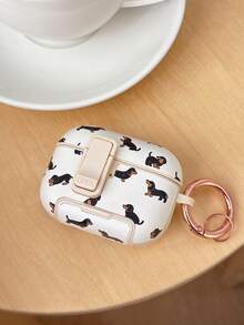 Casing Earphone Cherry Hunting Dog dengan Motif Polka Dot dan Pita, Dilengkapi Fungsi Saklar, Jendela Pop-Up dengan Penyangga untuk Mencegah Jatuh, Kompatibel dengan 4 Pro, 2 Pro, 3 Pro. Tersedia dalam Berbagai Warna. Cocok Sebagai Hadiah untuk Musim Kembali ke Sekolah, Hari Valentine, Natal, dan Ulang Tahun. - MultiWarna - View 15