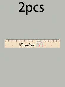 Customized Wooden Ruler With Name, Personalized Cartoon Ruler, Customized School Ruler, Customizable Measuring Ruler, Birthday, Teacher, Back To School Gift - Style C - View 18