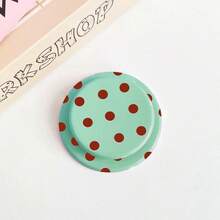 1PC Full Screen Polka Dot Minimalist Solid Color Candy Color Round Polka Dot Matte MagSafe Magnetic Air Cushion Phone Stand Foldable Telescopic Air Pad Adsorption Binge-Watching Finger Ring Support Holder Slouchy Person Gadget Super Beautiful Magnetic Phone Stand - Multicolor - View 10
