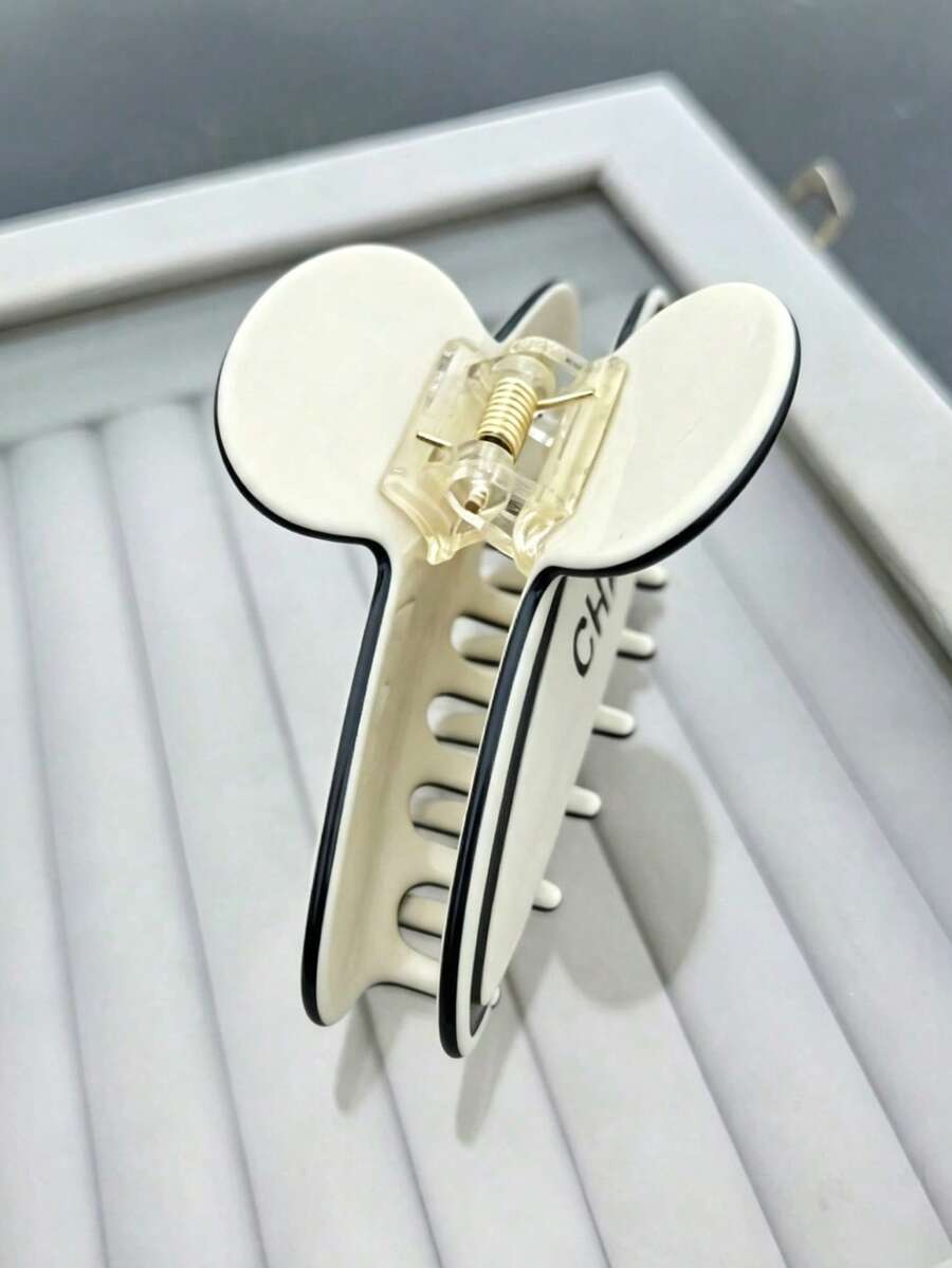 1 phụ kiện tóc nữ tinh xảo họa tiết khắc hai màu thời trang mới - Ngà - Xem 1