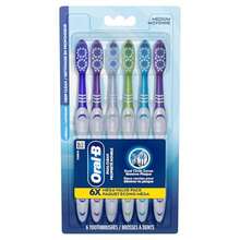 Toothbrush Dual Clean, Medium, 6 Count - Multicolor - View 1