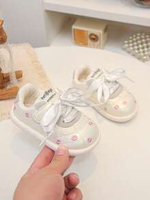 1 Pair Exquisite Japanese Cute Baby Soft Sole Walking Shoes - Beige - View 1