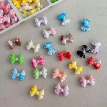 Acrylic Dual Color Gradient Layered Music Bow DIY Mobile Phone Chain Bracelet Hair Clip Hair Accessory Material Loose Bead Jewelry - Multicolor - View 3