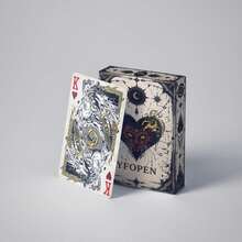 YFOPEN Bastet Black Cat Playing Cards, Dark Gothic Bastet Black Cat Fantasy Illustration Cards, Vintage Cracked Distressed Texture - Multicolor - View 6