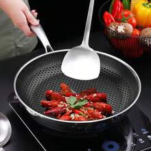 Stainless Steel Frying Pan, 24/30cm, Non-Stick, Compatible With Induction, Electric & Gas Hobs, Lightweight Daily Cooking Pan, Modern Kitchen Cookware - View 6
