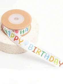 10 Yards Colorful Birthday Party Ribbon | Gift Box, Cake Box, Packaging Ribbon Suitable For Gift Wrapping, DIY Bow Making - View 6