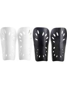 2 Pairs Kids Football Shin Guards, Youth Perforated Insertable Shin Pads, Professional Shin Protection Gear - Multicolor - View 9
