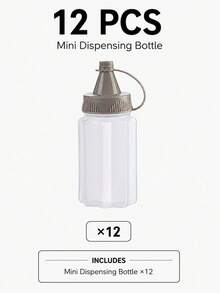 12/6/4/2入可攜式擠壓醬料瓶，調味增味瓶，適用沙拉醬/番茄醬/巧克力醬/蜂蜜醬，便當配件，廚房工具，露營/派對/宿舍/開學/節日禮物首選 - 彩色 - 查看 13