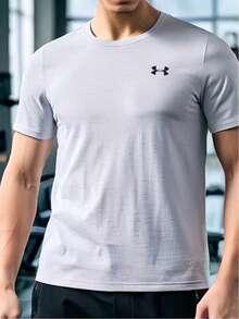 Under Armour Men's New Summer Comfortable Breathable Training Fitness T-Shirt - Grey - View 3