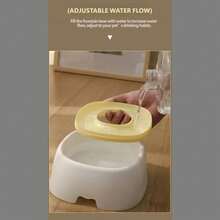 1500ml Floating Pet Water Bowl, Anti-Moisture Mouth Design, Transparent Floating Water Dispenser, Suitable For Cats And Dogs, Anti-Splash, Suitable For Bichon Frise And Small To Medium Pets - 1.5L - View 8