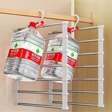 1/2pcs 7-Tier Multi-Function Pants Rack, Stainless Steel Multi-Layer Pants Storage Rack, Space-Saving Wardrobe Hanger, Jeans Long Skirt Scarf Organizer, Black/White Dual Color Optional - Multicolor - View 8