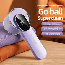 Upgraded Portable Multifunctional Wool Ball Trimmer, Electric Fabric Remover, Portable Wool Remover, Powerful Motor With LED Intelligent Digital Display Screen, Suitable For Clothing, Bedding, Carpets, Sofas, And Dry Clothes Stores! - Multicolor - View 2