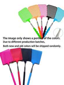 1/2/4pcs Retractable Stainless Steel Pole Indoor Fly Swatter, Fruit Fly Catcher, Mosquito Catcher, Indoor Insect Killer, Summer Essential (Random Color), Gardening Supplies, Summer, Kitchen Accessories, Gardening, Kitchen, Must-Have - Multicolor - View 10